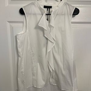 Donna Karan White Sleeveless Blouse - NWT
